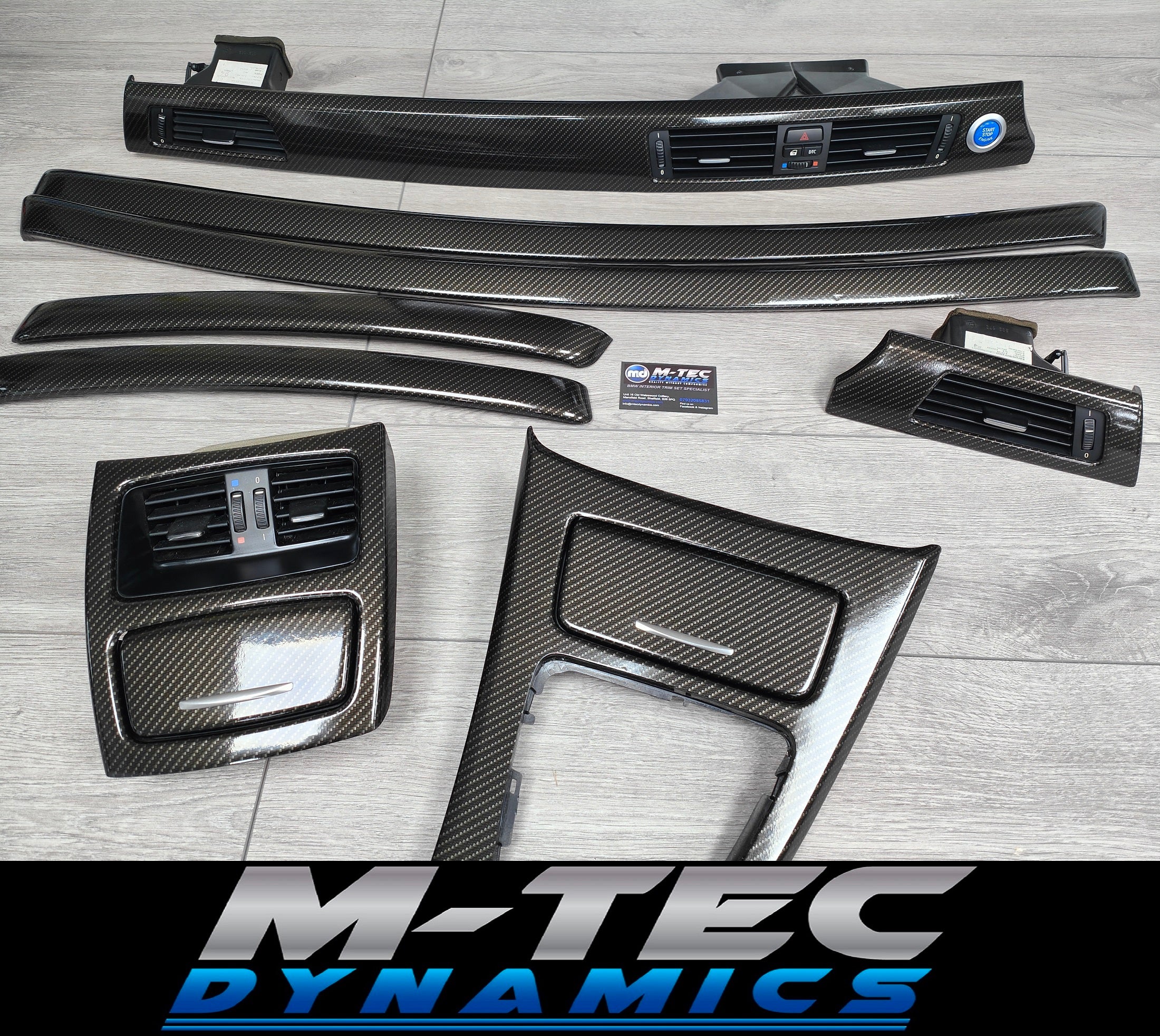 BMW E92 COUPE INTERIOR TRIM SET - HIGH GLOSS CARBON (MTD-HG)